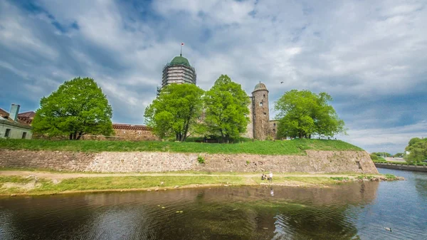 Viborg Street Gamla Finland Hus Vyborg Staden Viborg Ryssland Maj — Stockfoto