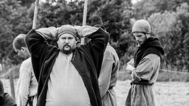 Eski Ladoga kale Ortaçağ Festivali. Leningrad Region, Rusya Federasyonu Haziran 2018