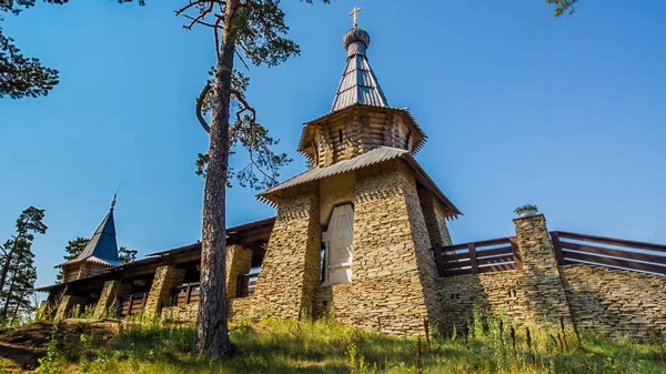 Voortbouwend Het Eiland Van Valaam Het Noordelijk Deel Van Het — Stockfoto