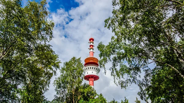 Phare Rouge Sur Mer — Photo