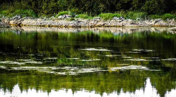 Sandy Hills Lago Desfiladeiro Sandy Cores Quentes Fundo Amarelo Arenito — Fotografia de Stock