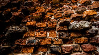 Dokulu arka plan kahverengi tuğla duvar