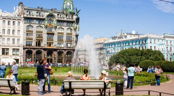 Kitap Evi Petersburg Rusya Haziran 2019 Nevsky Prospekt Eliseyev Emporium — Stok fotoğraf