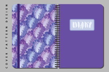 Kapak tasarımı için yazdırma dahil seamless modeli ile defter ve günlüğü.