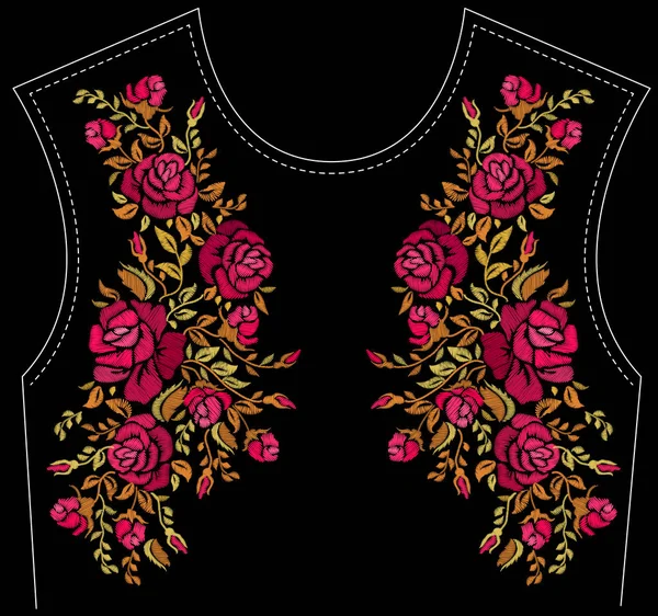 Moda çiçek nakış.