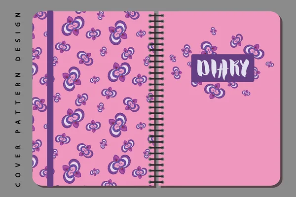 Kapak tasarımı için yazdırma dahil seamless modeli ile defter ve günlüğü.