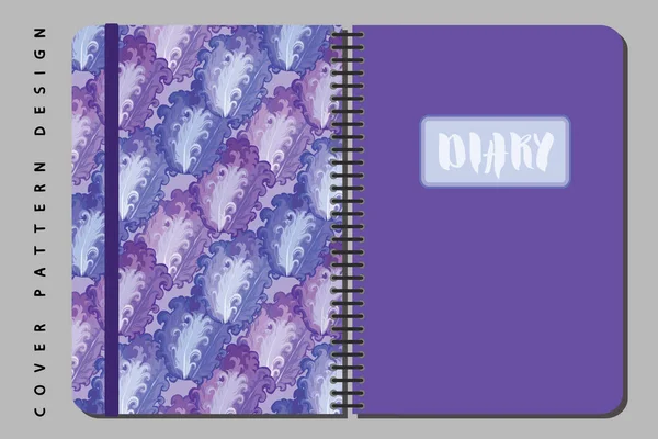 Kapak tasarımı için yazdırma dahil seamless modeli ile defter ve günlüğü.