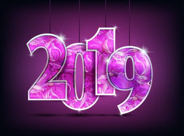 sayı yıl Parlatıcı tasarım