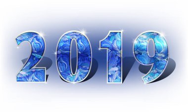 sayı yıl Parlatıcı tasarım