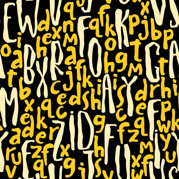 Modèle sans couture avec abc ou alphabet . — Image vectorielle