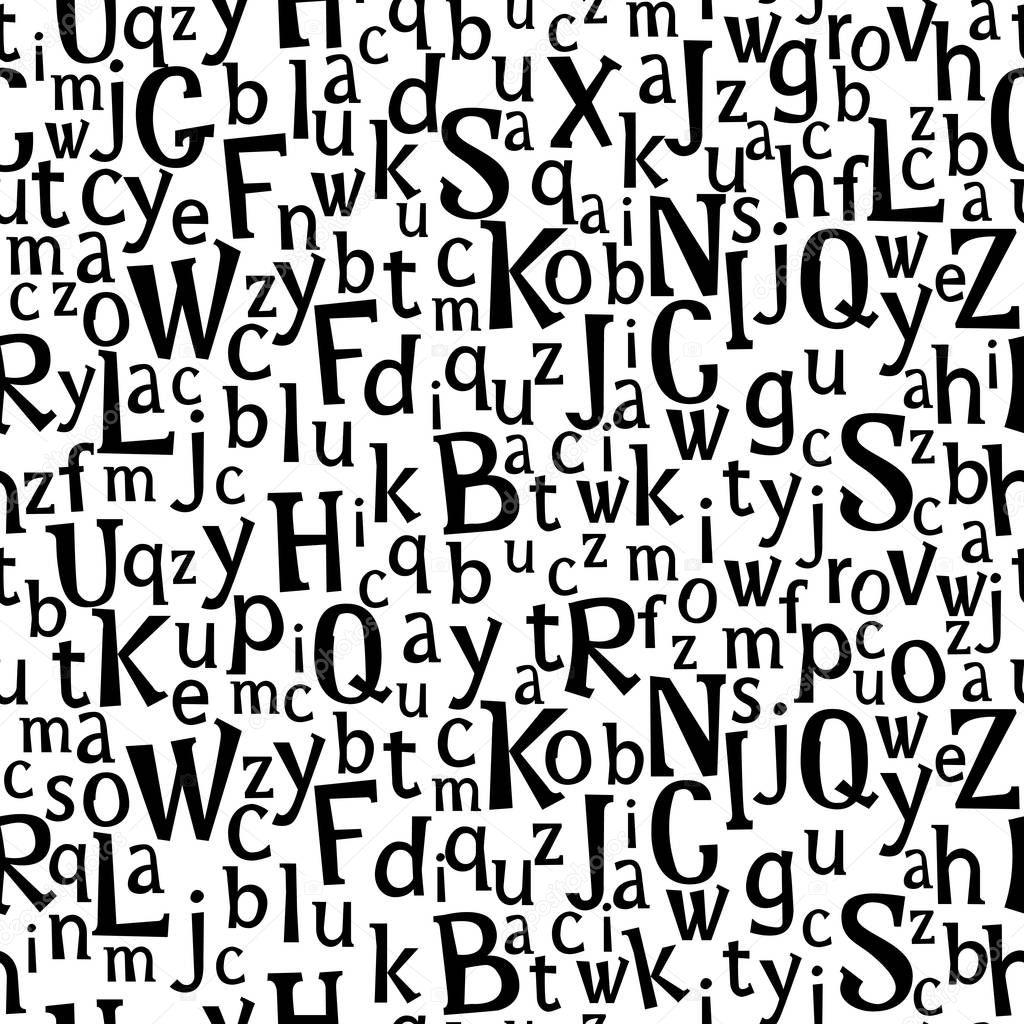 Abc or alphabet seamless pattern .