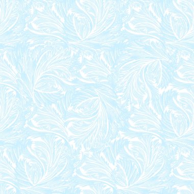 Kış dondurulmuş cam ışık mavi seamless modeli.