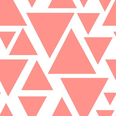 Yaşam mercan soyut üçgenler seamless modeli.