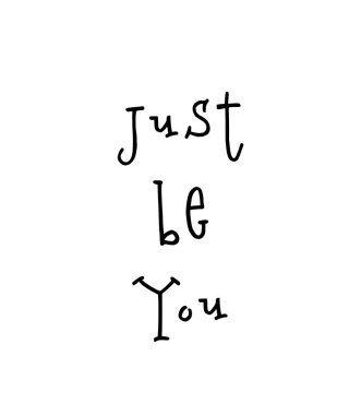 Yazı alıntı ile Motivasyonposter sadece siz olun