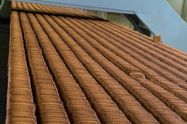 Bitki konveyör işleme Bisküvi Kurabiye üretim otomatik.