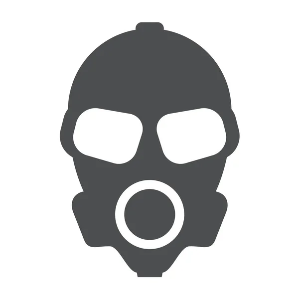 Vektor-Gasmaske mit flachem und einfarbigem Stil. — Stockvektor