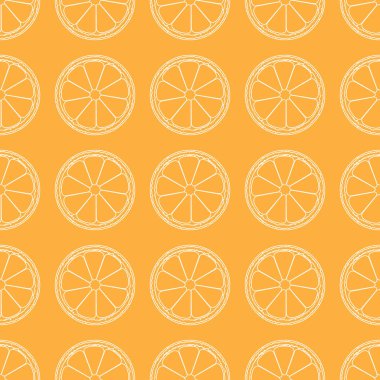 Turuncu meyve sorunsuz. Çizgi sanatı stili vektör çizim paket tasarımınız için.