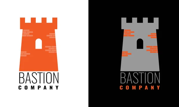 Authentiek kasteel toren symbool voor logo of icoon ontwerp. Vectorillustratie. — Stockvector