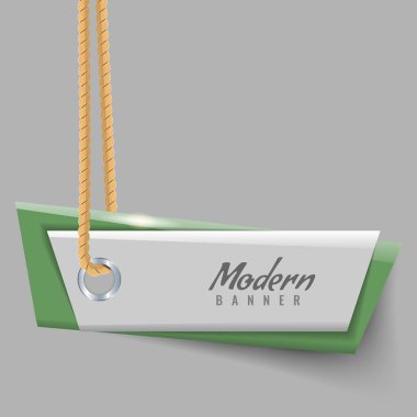 Yeni modern ya da trendy afiş vektör çizim