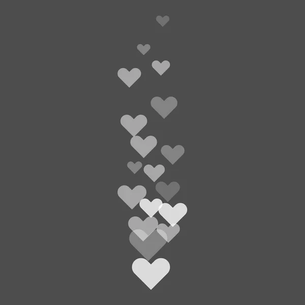 Como corazones volando arriba durante la transmisión en vivo en las redes sociales. Ilustración vectorial . — Vector de stock