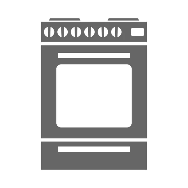 Kuchenka gaz ikona z minimalistycznym stylem. Ilustracja wektorowa. — Wektor stockowy