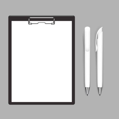Boş boş Pano mockup düz ve düz renk tasarımı. Vektör - Vektör resimli