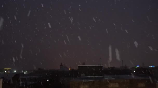 Sníh v Íránu. Írán Ardebil city - 15 února 2019 — Stock video