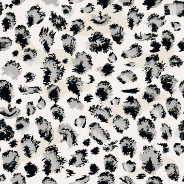 Leopar deri sorunsuz imkanı. Düz ve katı renk stil stilize benekli Leopar deri arka plan moda, baskı, kumaş için. Vektör çizim