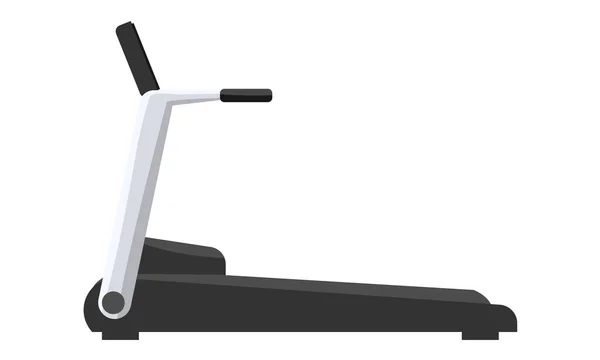 Icono de máquina de cinta de correr plano y diseño de color sólido. Ilustración vectorial . — Vector de stock