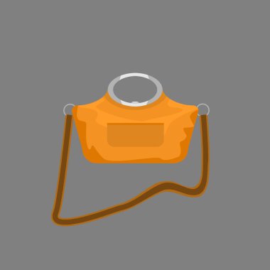 Modern ve trendy Kadın çanta simgesi. Vektör çizimi.