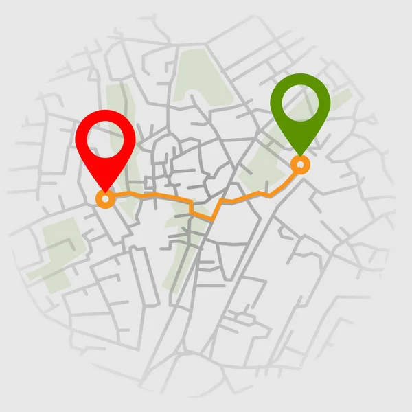 Pano kavramı tasarımı için yaratıcı İnfografik şehir haritası navigasyon. Üst ve gün zaman görünümü. Vektör Illustration. — Stok Vektör