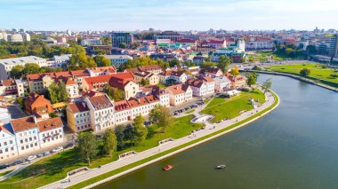 Minsk, Nemiga 'nın havadan görünüşü. Beyaz Rusya