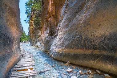 Samiriye Gorge. Crete, Yunanistan