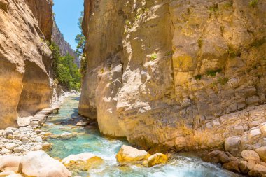 Samiriye Gorge. Crete, Yunanistan