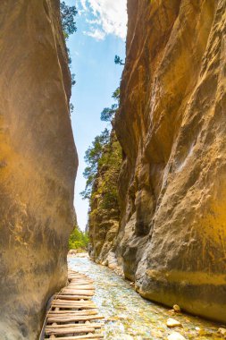 Samiriye Gorge. Crete, Yunanistan