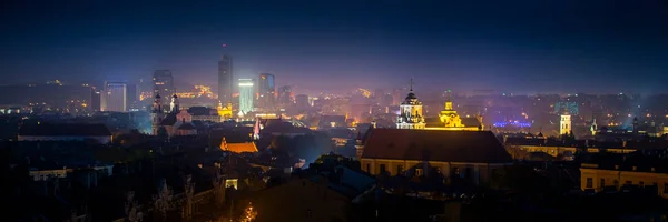 Panorama av affärscentret i Vilnius — Stockfoto