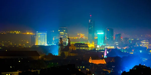 Panorama av affärscentret i Vilnius — Stockfoto