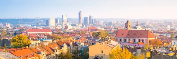 Panorama Del Centro Negocios Vilna Lituania —  Fotos de Stock