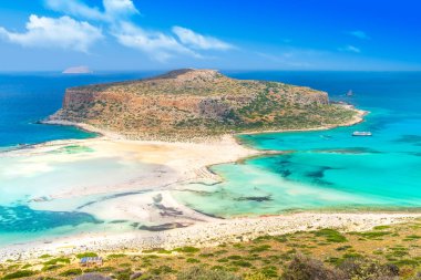 Tropikal plaj. Balos lagün, Crete, Yunanistan