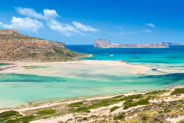 Tropikal plaj. Balos lagün, Crete, Yunanistan