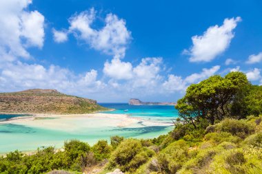 Tropikal plaj. Balos lagün, Crete, Yunanistan