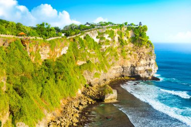 Uluwatu, Bali Bali deniz tapınakta Pura Uluwatu Tapınağı olduğunu