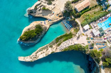 Ünlü Canal Damour Sidari - Korfu, Yunanistan içinde