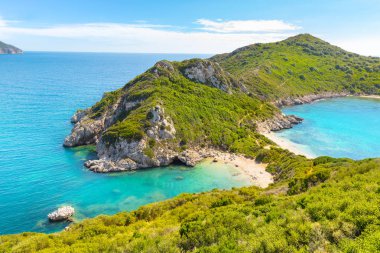 Porto Timoni: Korfu, Yunanistan inanılmaz güzel Çift Kişilik Plaj olduğunu