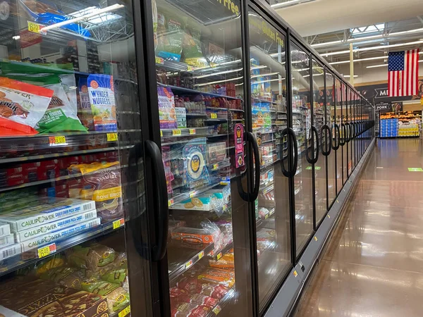 Mckinney Usa August 2020 Multiple Freeze Frozen Section Walmart — 스톡 사진