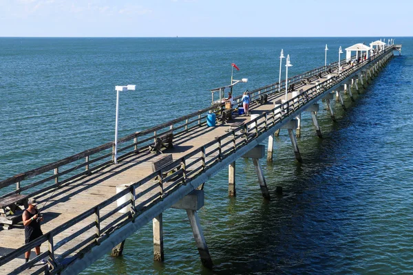 Norfolk Virginia Usa Juli 2019 Menschen Angeln Ocean View Fishing — Stockfoto