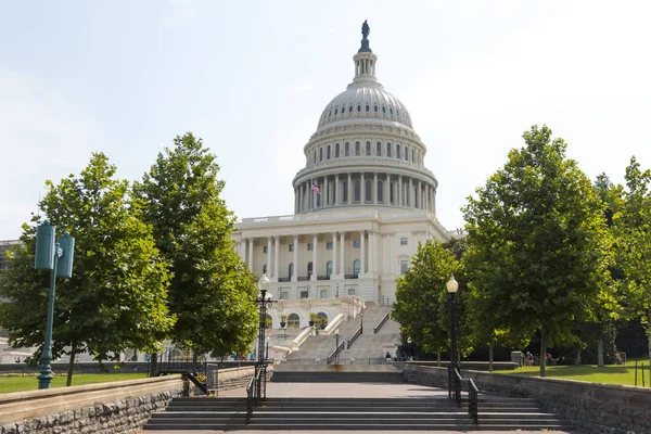 Het Capitol Building Het Westen Thuisbasis Van Het Congres Gelegen — Stockfoto
