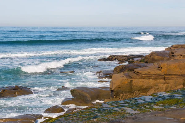 加州拉霍亚的温丹西海滩海岸线 — 图库照片