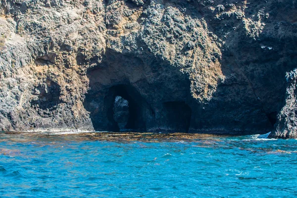 Primer Plano Una Cueva Marina Isla Anacapa Parque Nacional Las — Foto de Stock