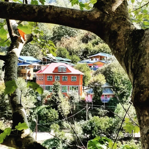 Azerbaycan'ın Masallı bölgedeki Isti-su resort — Stok fotoğraf